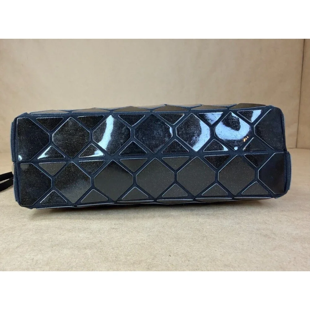 Emilio Pepe Italy Black Geometric Mosaic Clutch Purse Mod Cocktail Evening Retro